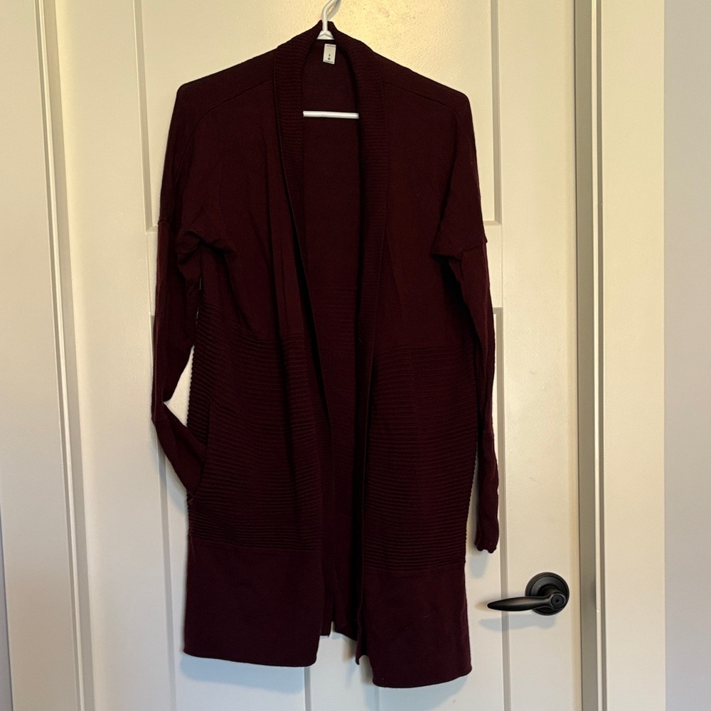 Lululemon Athletica Deep Burgundy Cardigan